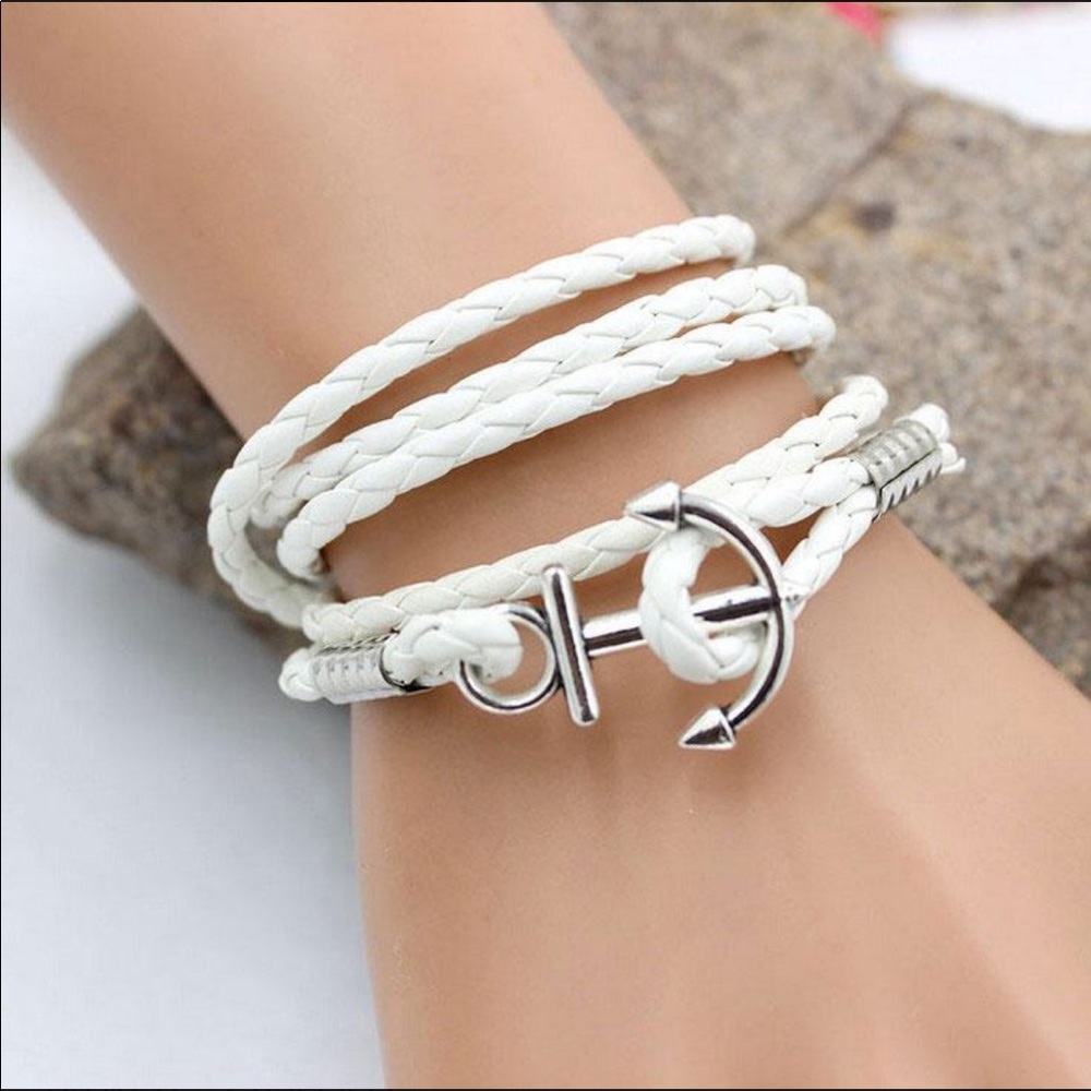 Anchor wrap bracelet